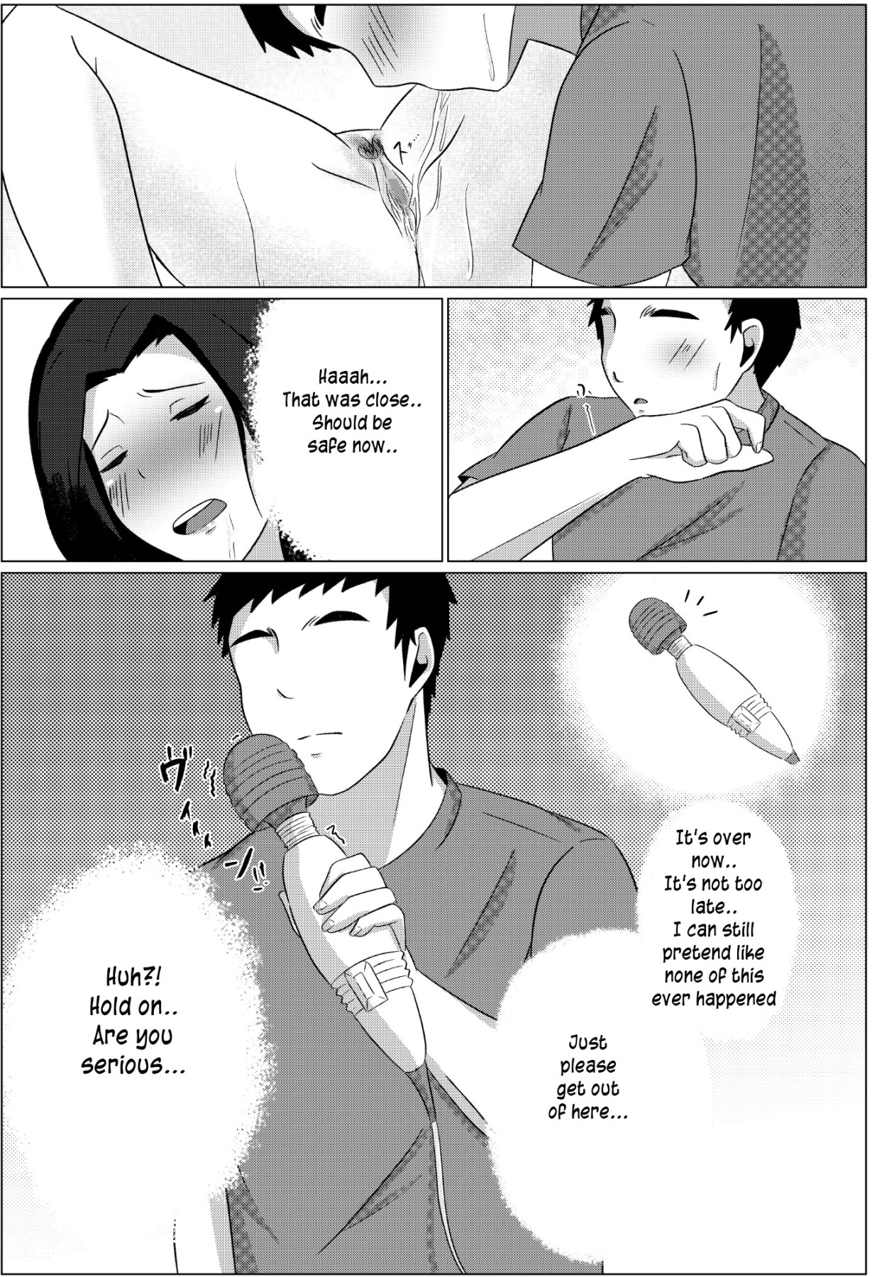 Hentai Manga Comic-Late Night Visit Leads Mother And Son To Marital Relations-Read-19